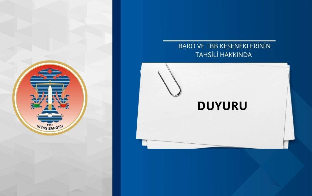 BARO VE TBB KESENEKLERİNİN TAHSİLİ HAKKINDA!!!