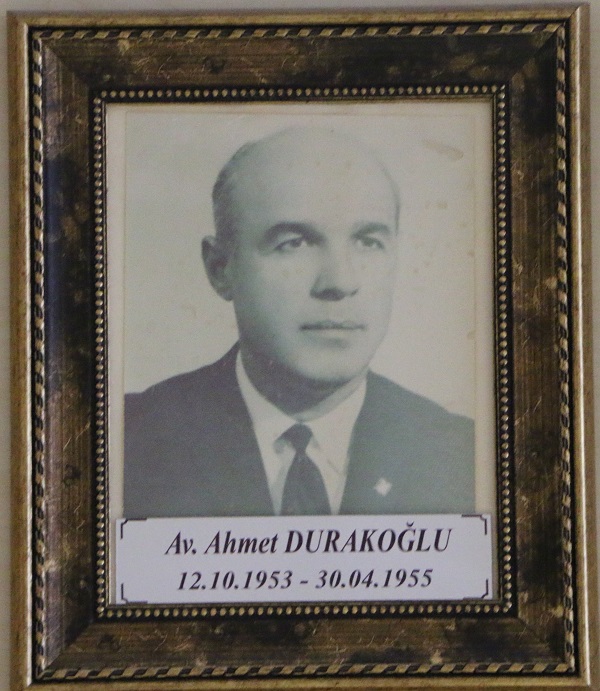 AV. AHMET DURAKOĞLU ( 1953 - 1955 )